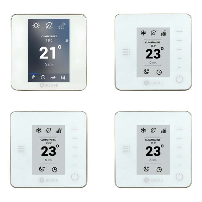 Pack 4 thermostats Airzone blanc